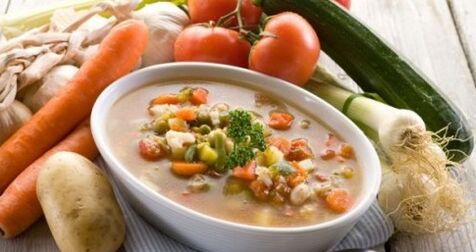 vegetable puree soup cure gastritis