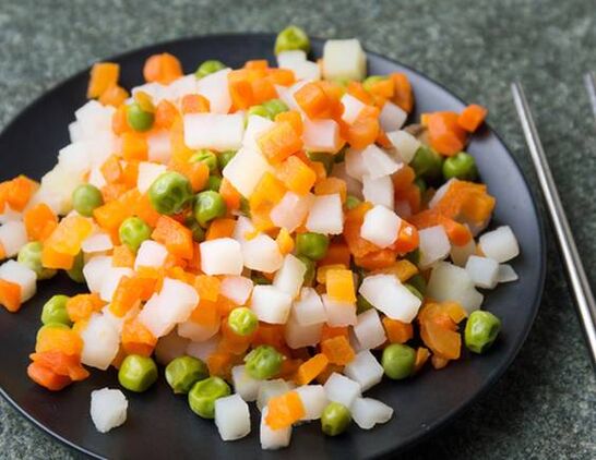 vegetable salad for maggi . diet