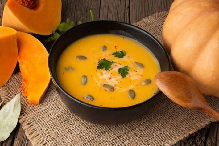 Pumpkin puree soup in the diet will effectively promote weight loss