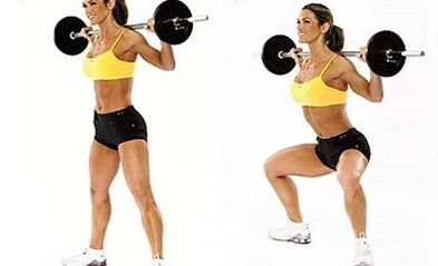 squat with dumbbells to lose weight